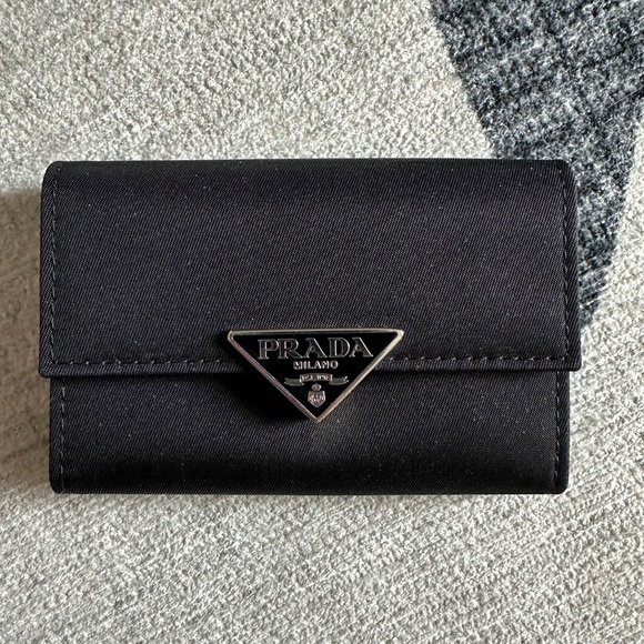 Prada Accessories - Prada Black Key & Card Holder